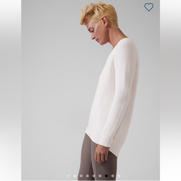 Athleta Hanover V neck sweater merino wool blend S - Picture 2 of 13